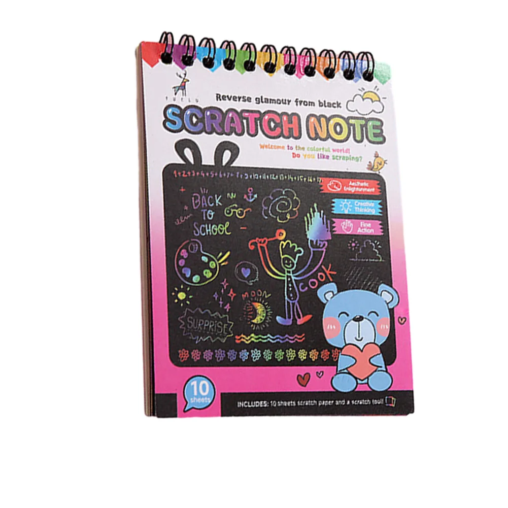 Portable 30PCS Scratch Paper Set  Create Stunning Designs  Safe and Easy to Use  Ideal for Artistic Expression