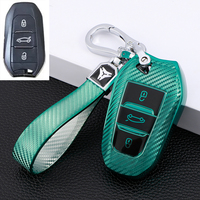 Carbon Fiber Remote Key Case Cover Shell for Peugeot 308 408 508 2008 3008 4008 5008 Citroen C4 C4L C6 C3-XR Picasso DS3 DS4 DS5