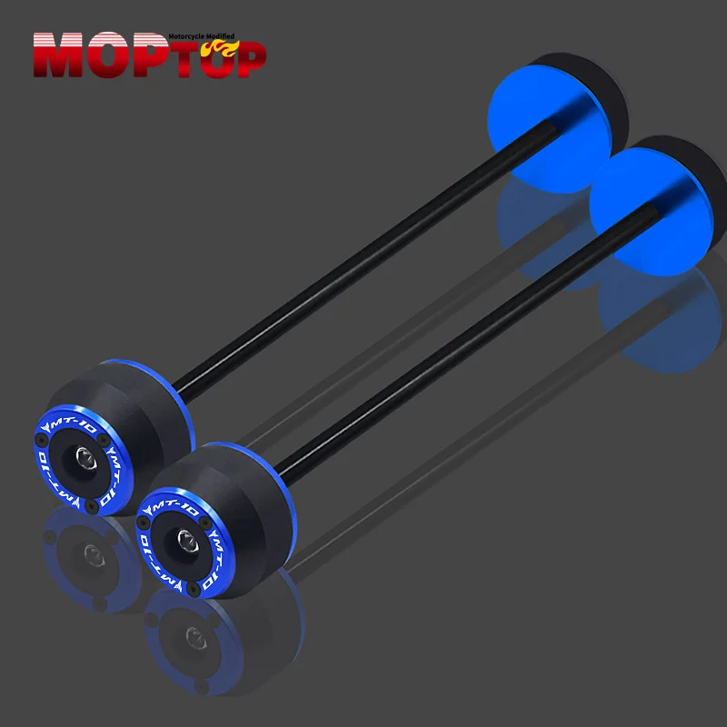 New mt-10 Motorcycle CNC Front Rear Axle Wheel Fork Slider Cap Crash Falling Protector Cap Crash Pad For MT-10 FZ-10 MT10 MT 10