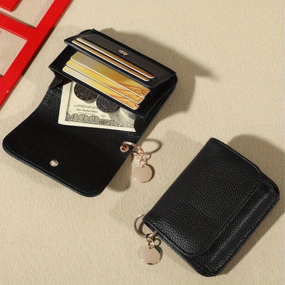 Einfache dünne Kartenhalter Mode Damen Kartenhalter Geldbörse Brieftasche Mode kleine Kartenhalter multifunktionale kurze Brieftasche
