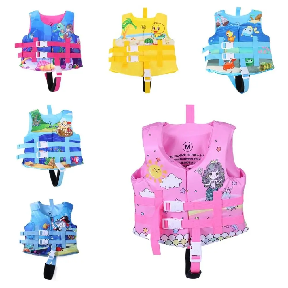 Life Vest Water Swimming Jacket Kids Life Vest Froth Buoyancy Floating Jacket Pink Yellow Baby Buoyancy Suit Wading Sports