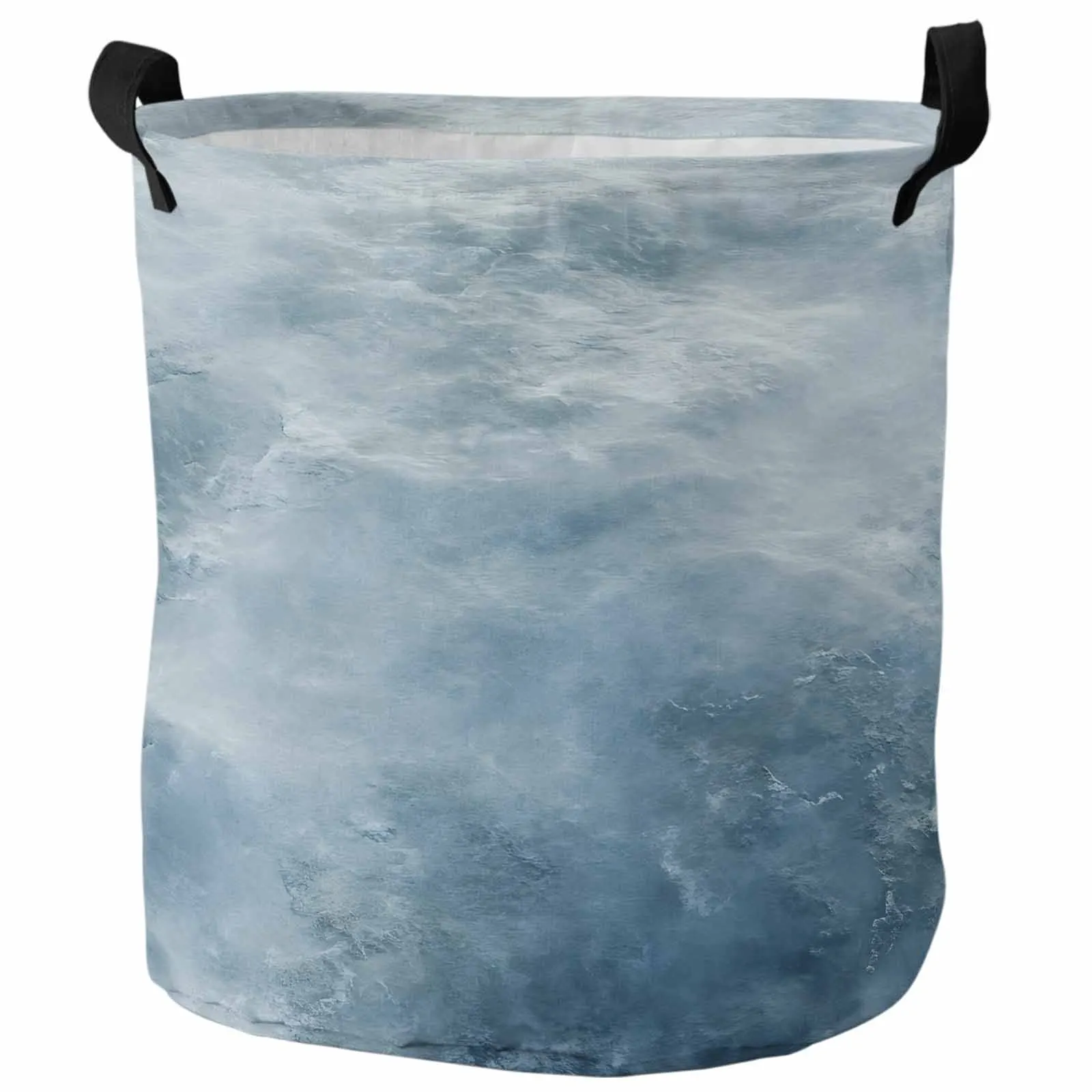 

Blue Waves Ocean Modern Style Dirty Laundry Basket Foldable Waterproof Home Organizer Clothing Children Toy Storage Basket