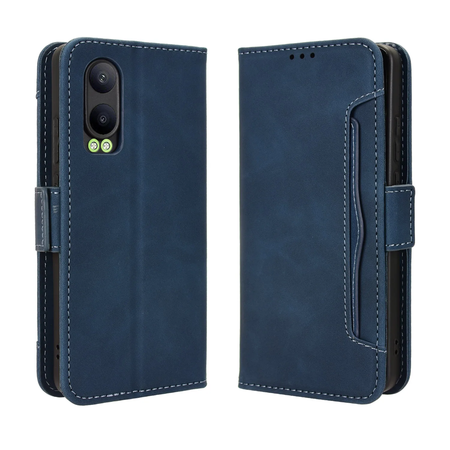 

Flip PU Leather Cover For One Plus Nord CE4 Lite Separate Type Magnet Button Many Card Slot Wallet Shockproof Phone Case