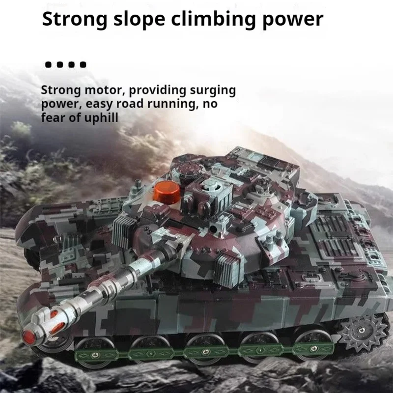 Simulation Fernbedienung Tank Beleuchtung Soundeffekt Simulation des Tankmodells simuliert ein echtes Rückstoß-Jungen-Geburtstagsgeschenk