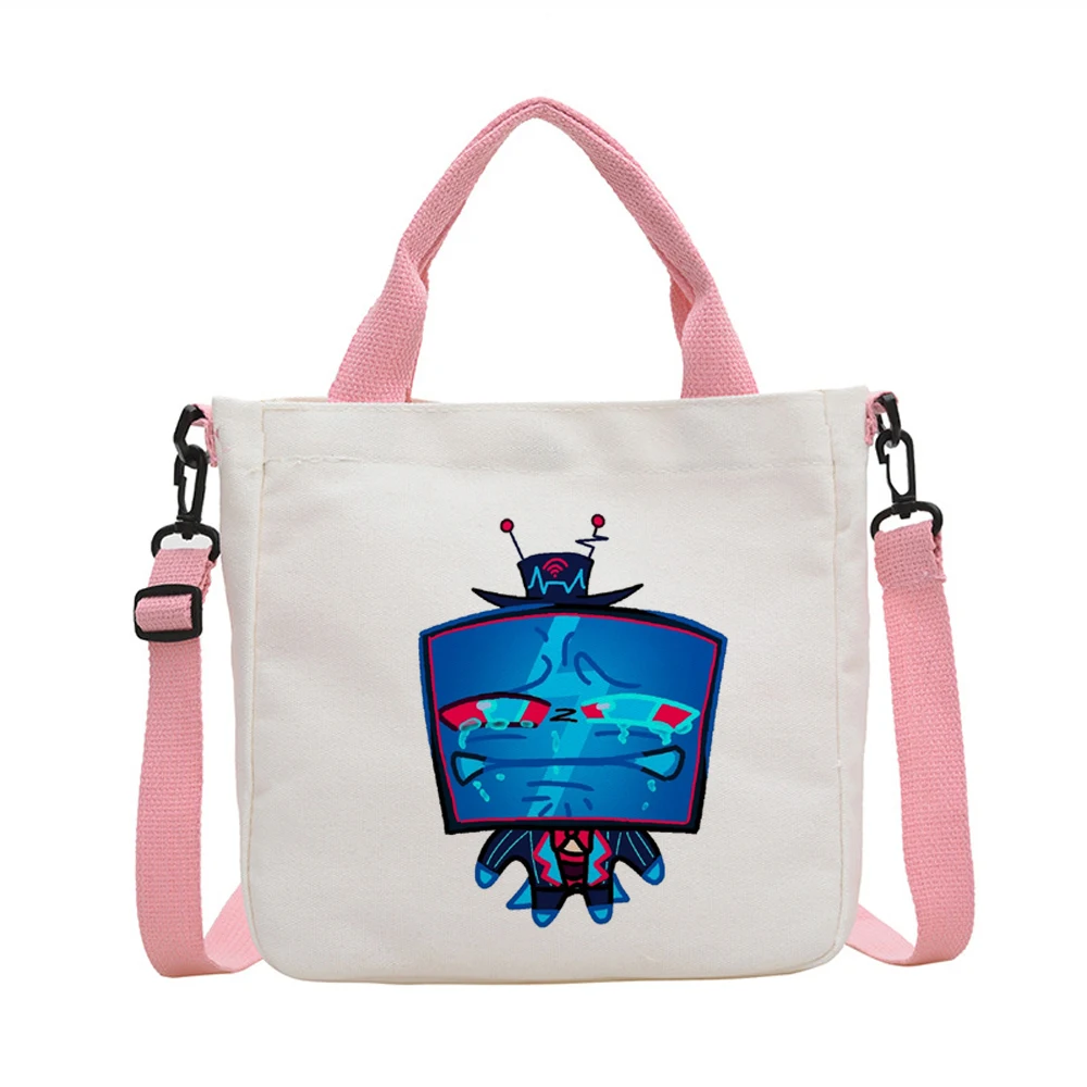 Hazbin Hotel tote bag grocery foldable sac cabas canvas  femme