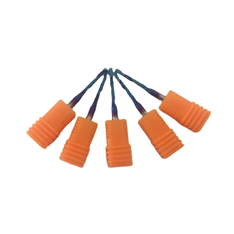 

10pcs/Lot 3.175/4/5/6/8mm 1 Flute Down Cut Bluenano Coat AAAAA Spiral Milling Cutter Router Bit CNC Mill Carbide Milling Cutter