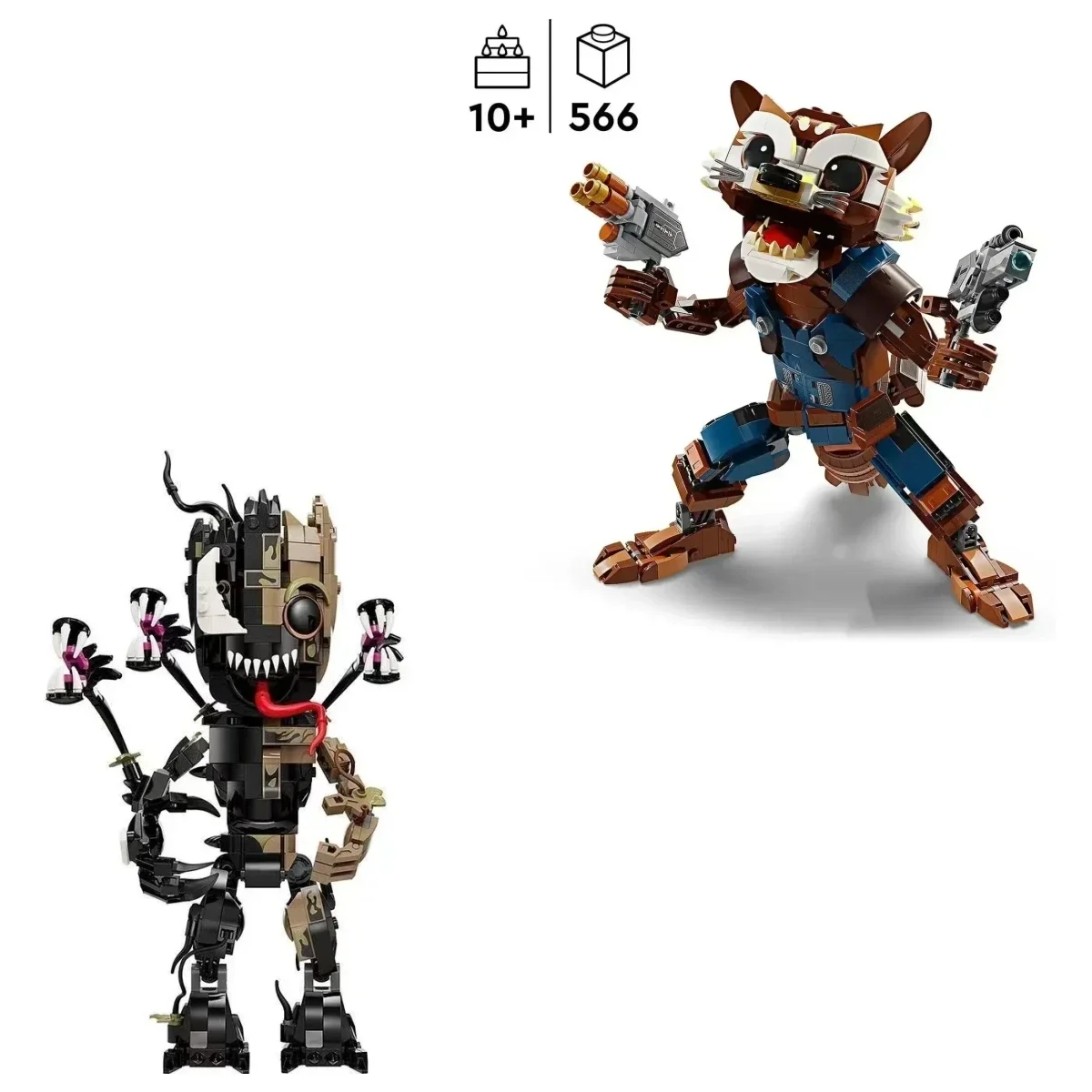 

Hot Toys Marvel Superheroes Avengers Galaxy Rocket Venomized Groot Compatible 76282 Model 76249 Building Blocks Brick Home Gifts
