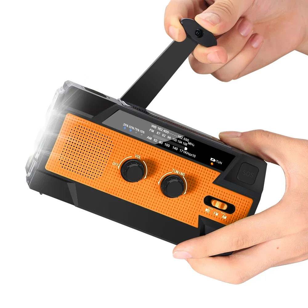 

Factory New Portable Radio 4000Mah Solar Radio Power Bank