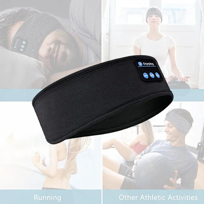 Bluetooth Eye Mask Headset Sport Headband Sleep Aid Elastic Wireless Headset Music Wireless Bluetooth Thin Soft Headset