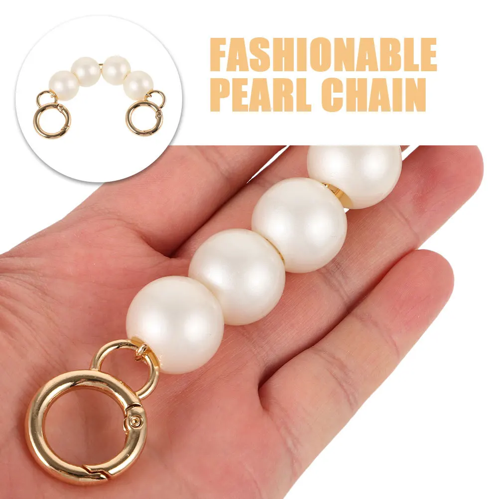 2 Buah Rantai Tas Mahjong ABS Besi Pengganti Tali Ekstensi Pendek DIY Aksesoris Tas Tangan Dompet Bergaya Praktis