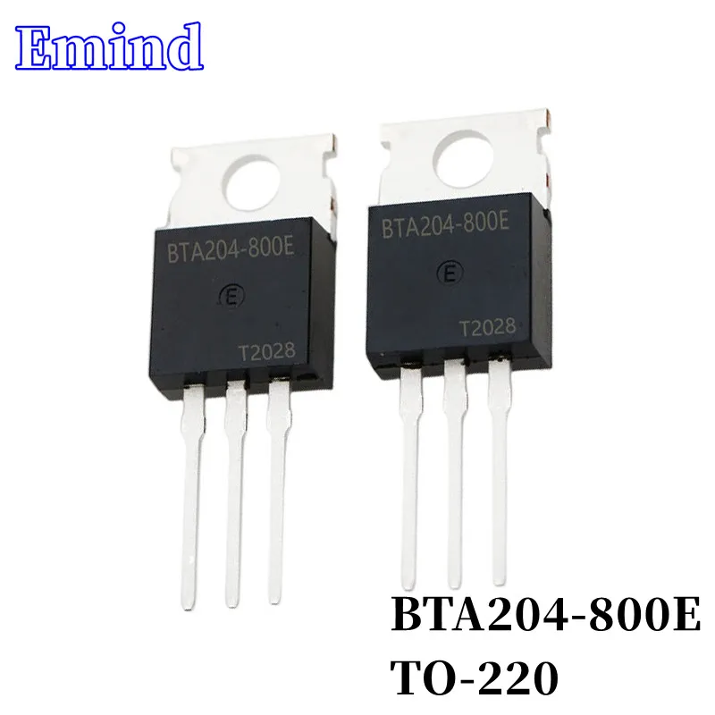 20/50/100/200/500Pcs BTA204-800E BTA204 Triac 4A/800V TO-220 DIP Thyristor Large Chip