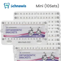 10 Sätze kiefer ortho pä dische zahn ärztliche Mini-Metalls tütze Brackets de ortodoncia roth mbt edgewise 022