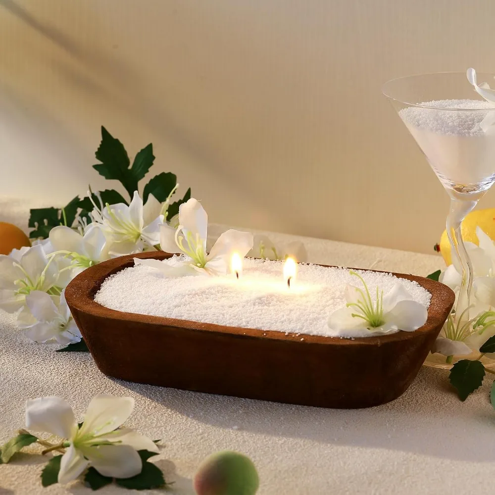 

401Pcs Candle Sand Wax Multi Size Wicks Iron Base Scented Candles Making Kit 500g White Unscented Pearled Candle Birthday Gifts