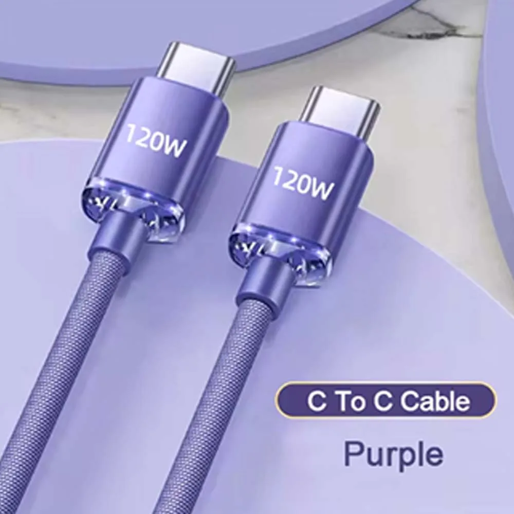 2024 NEW 120W USBA To Type C To USBC Cable For iPhone 15 series PD Fast Charging USB C Data Cord For Xiaomi OPPO Samsung image 6