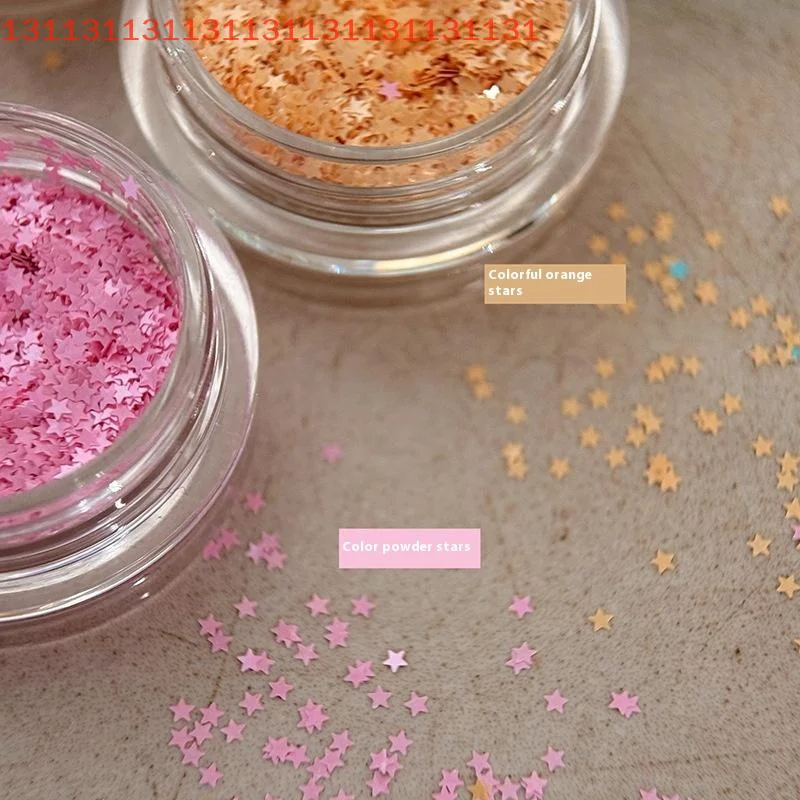 작은 오각형 네일 스팽글 귀여운 DIY 매니큐어 액세서리 네일 참 스타 글리터 마카롱 컬러 컬러풀 네일 플레이크 플래시