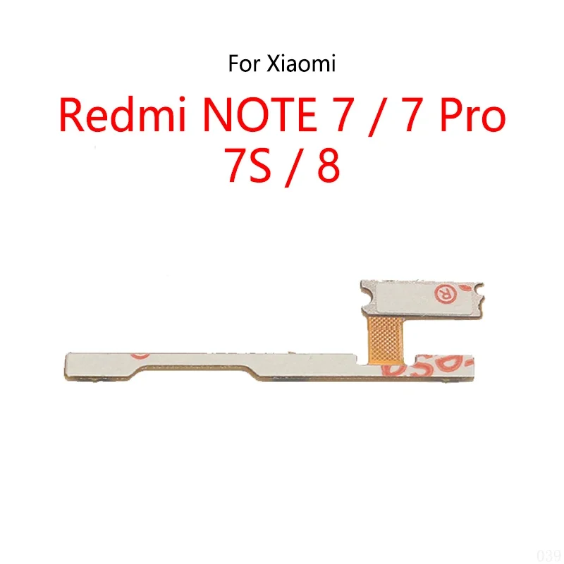 Pop For Redmi NOTE 7 Pro 7S 8 Power Button Switch Volume Mute Button On / Off Flex Cable