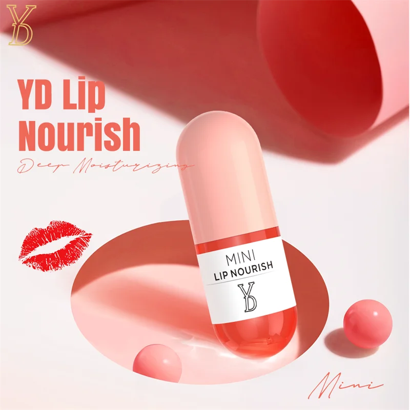 YD Newest Lip Nourish Fast Healing Deep Moisturizing Nourish Mini Sexy Lip Gloss Long Lasting Glossy Lip Care Cosmetic 1/3/5pcs