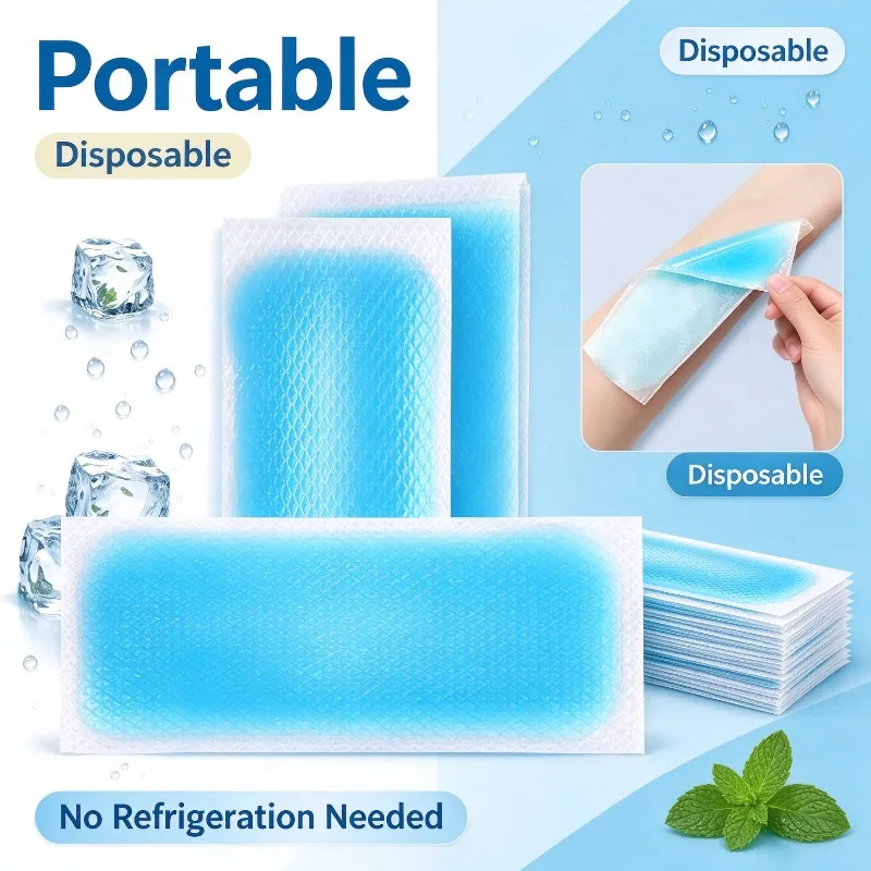 10/20/30PCS Summer Ice Cool Patches Disposable Cooling Stickers Outdoor Camping Travel Sports Hiking Instant Relief Cooling Care