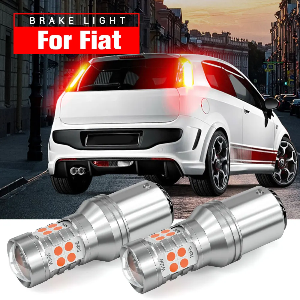 2x LED Brake Light Lamp Blub P21/5W 1157 BAY15D Canbus For Fiat 500L Bravo 2 Croma Ducato Grande Punto Idea Panda Sedici