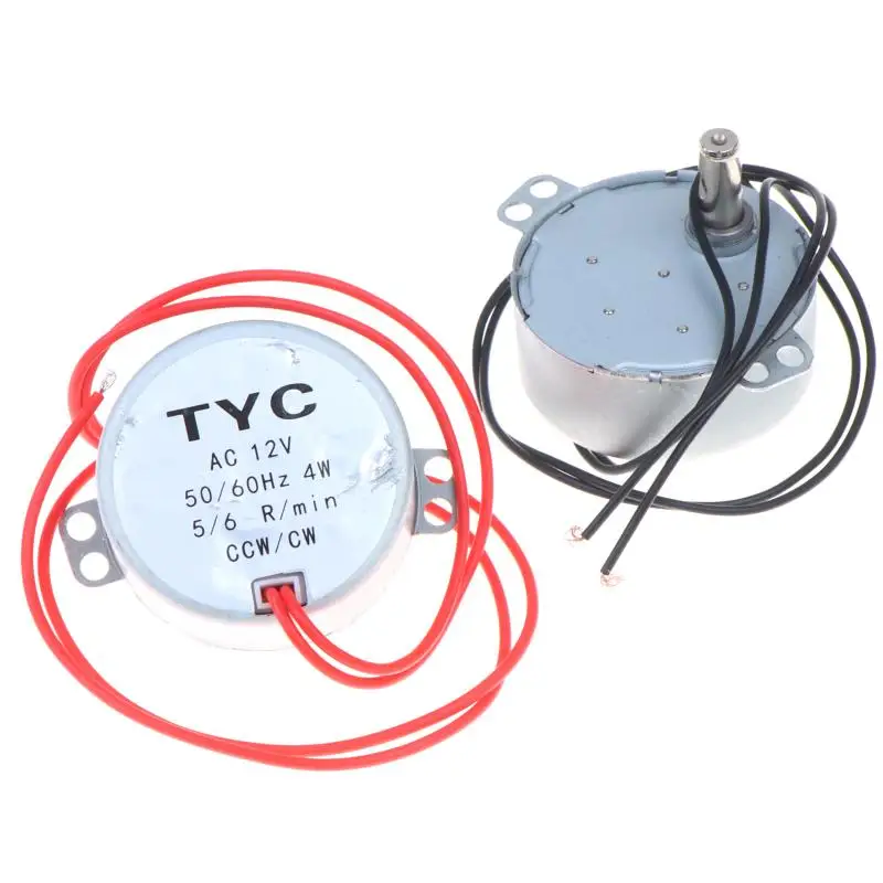 High Torque TYC-50 Synchronous Motor 5-6R/min Stable Running AC 220V Replacement Part for Home Microwave Turntable Repair