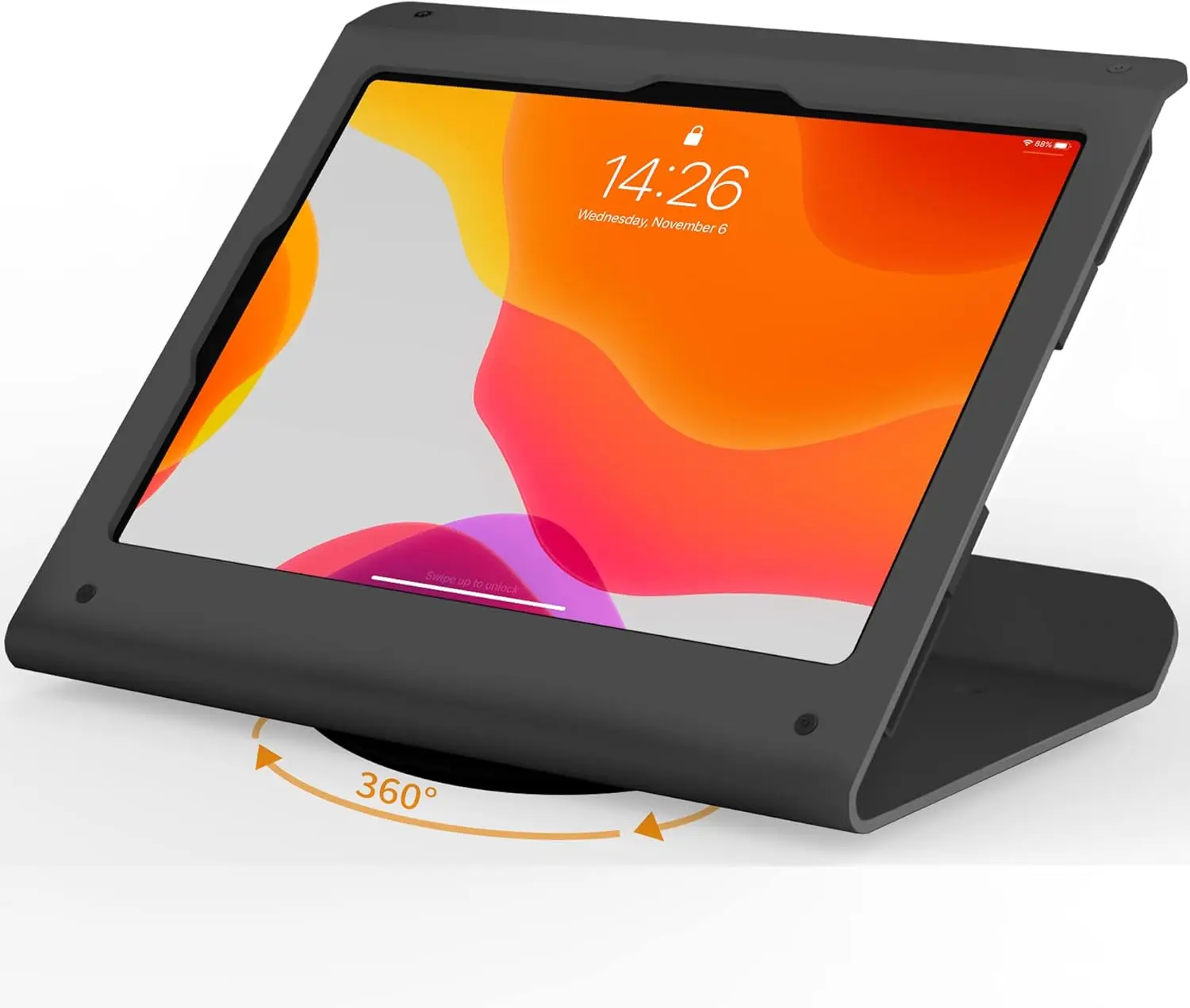 

Heavy Duty Steel Tablet Stand with 360° Swivel Base Anti-Theft - Compatible with 10.9" to 11" iPads