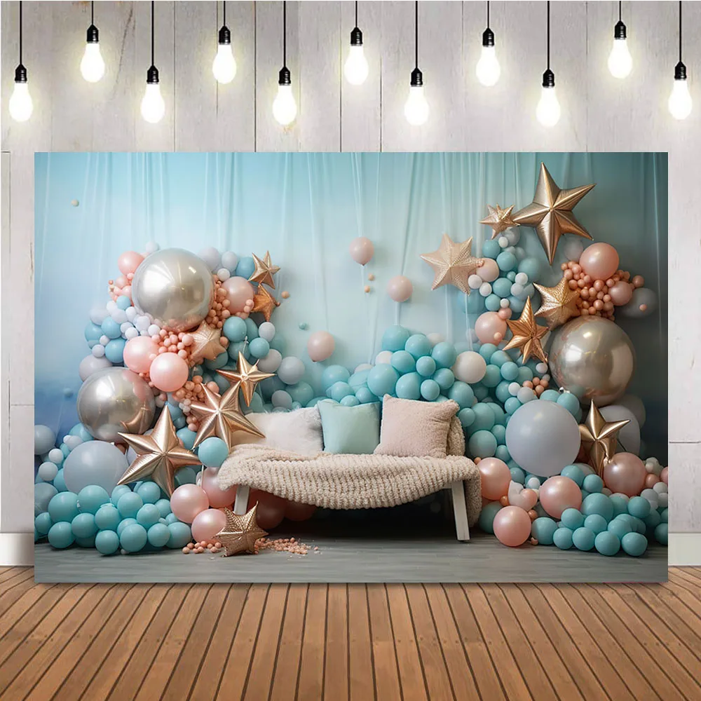 Under the Sea Submarine World Background for Photography Children Kids Portrait Cake Smash Backdrop for Photo Studio Banner