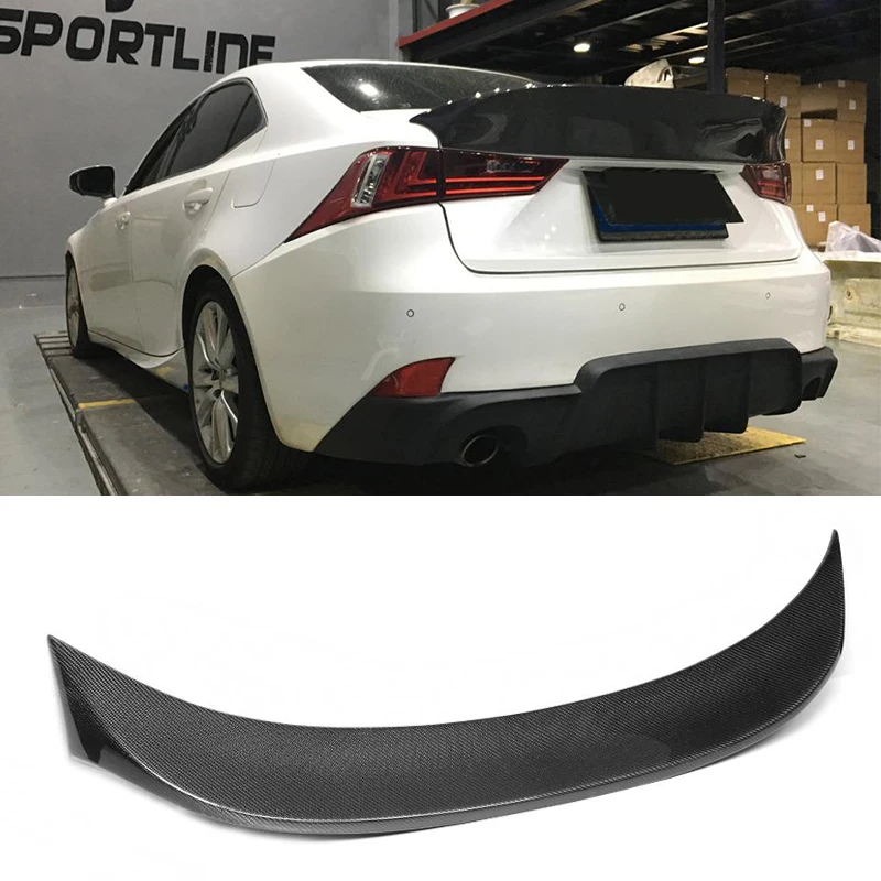 Carbon Fiber Rear Trunk Spoiler Wing For Lexus IS IS-F Sedan 2013-2017 IS200t IS250 IS300 IS350 Car Rear Trunk Spoiler Wing FRP