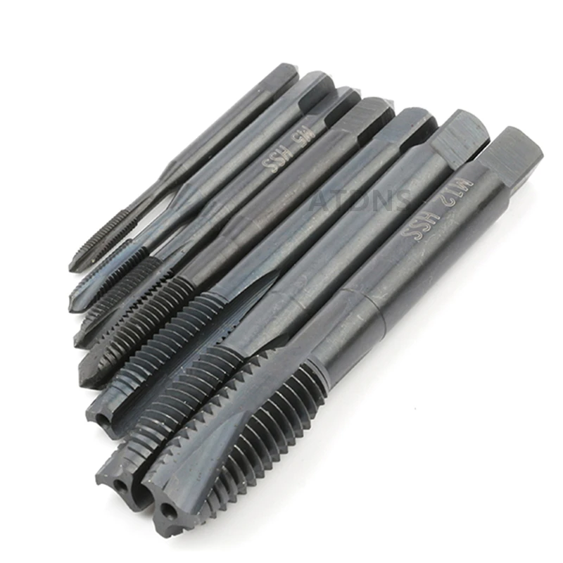 Straight Flute Metric Thread Taps For Steel Material HSSCO M35 Machine Tap M2-M27 Standard Shank Mechanical CNC Drill Press