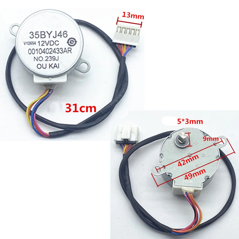 

1 PCS 12V Step Motor 35BYJ46 with 31cm Cable For Haier Air Conditioner Swing Blade Synchronous Motor Air Conditioning Parts