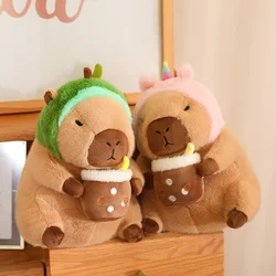 30cm/40cm Fluffy Capybara Plush Doll Kawaii Capybara Stuffed Toy Simulation Stuffed Animals Girls Birthday Gift Home Decor