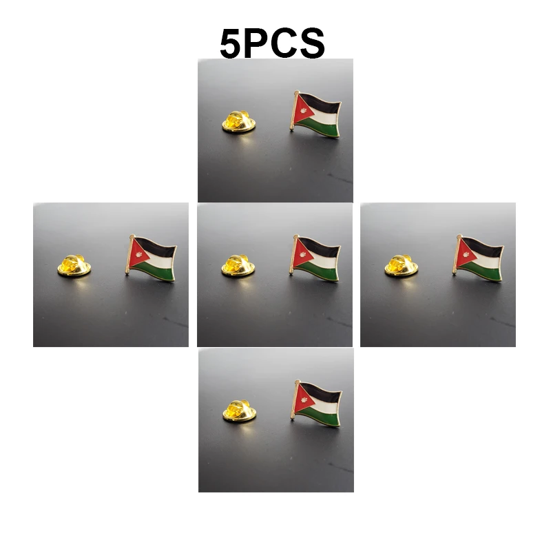 1-100pcs Jordan Flag Lapel Pin Flag badge Brooch Pins Badges