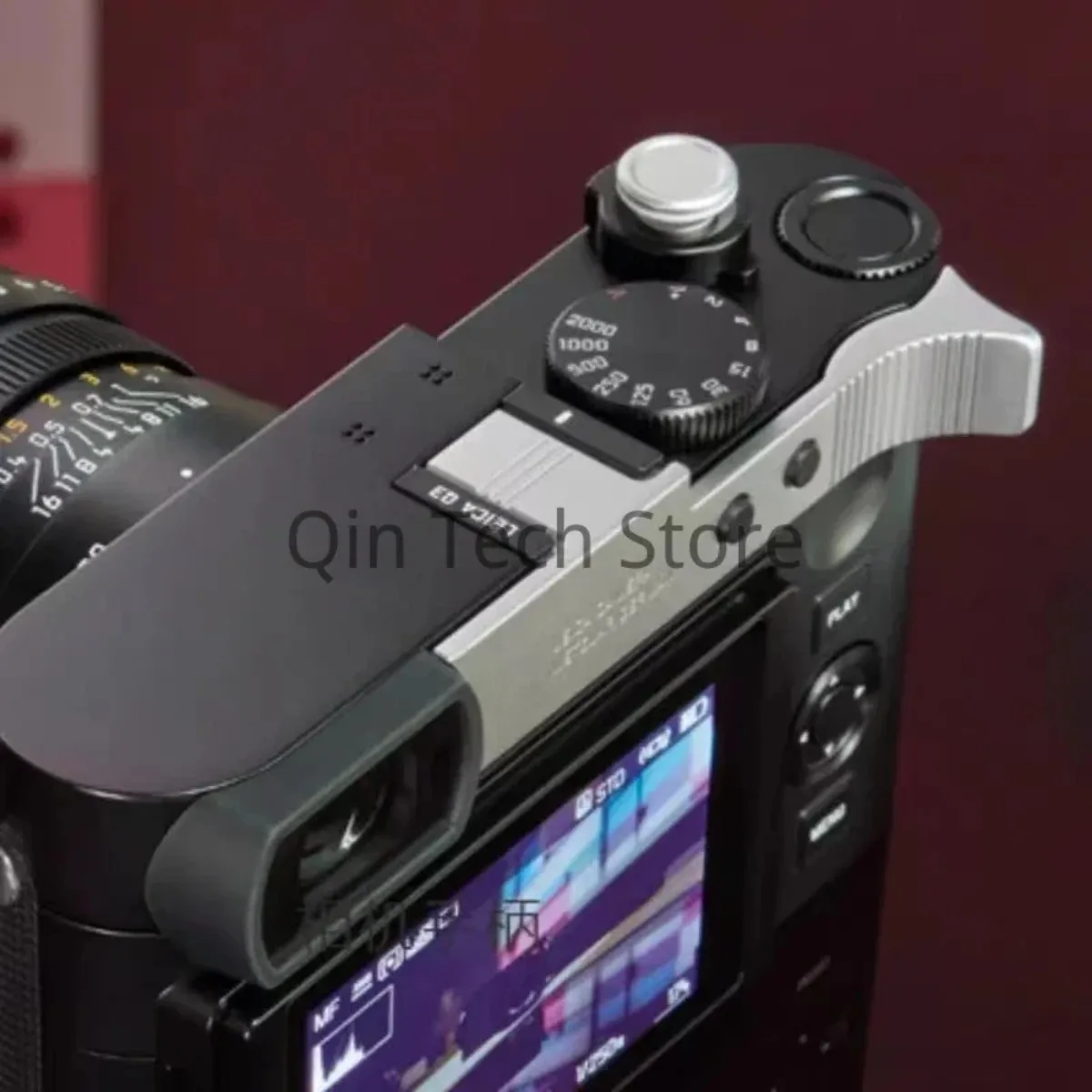 Metall Daumen hoch Griff gemacht Digital kamera Halterung Daumen Griff Blitzschuh für Leica Q3 hochwertige Aluminium schwarz Silber Gold Zubehör