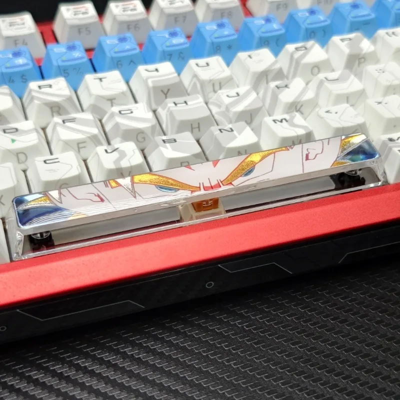 لعبة دراغون بول سوبر سايان الايبوكسي 625U المذهبة الفضاء Keycap أنيمي الكرتون غوكو لعبة لوحة المفاتيح الميكانيكية عبر محور شفافة Keycap #1