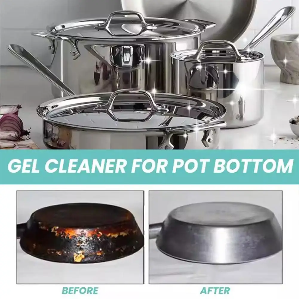 New Pot Rust Remover Gel Pot Black Scale Cleaning Cookware Blackening Agent Stainless Steel Pot Bottom Black Pot Descaler