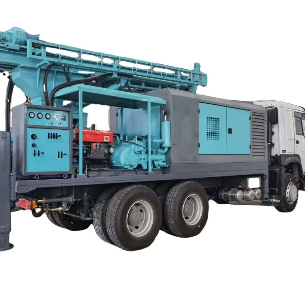 

Truck-Mounted 300M Borehole Drilling Rig Hydraulic Water Well Equipment All-Terrain Mining Construction Factory Direct Sale
