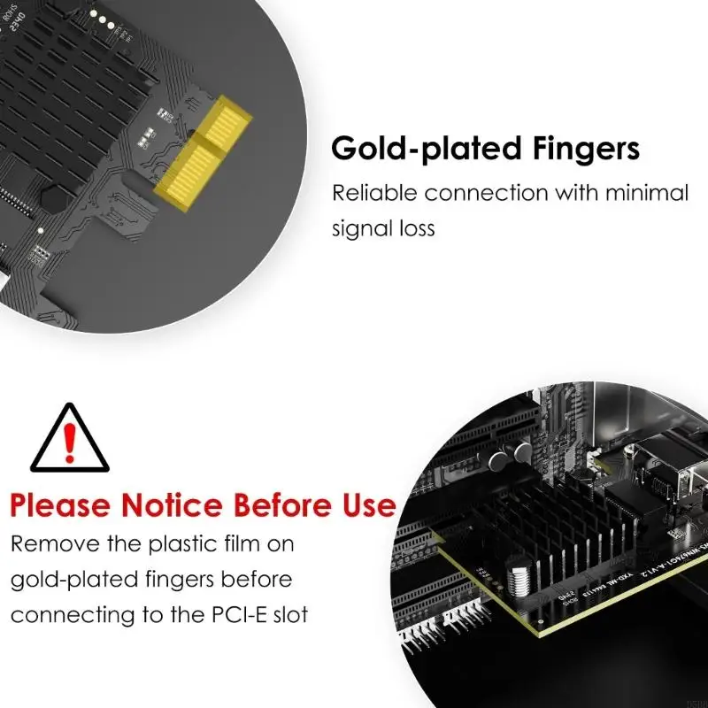 D5BB 2.5G thẻ mạng PCIe Gigabit Ethernet Bộ điều hợp mạng RJ45 hỗ trợ cho cửa sổ