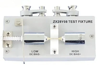 

Piezoelectric ceramic sheets for LCR bridge in high-frequency SMD patch testing fixture