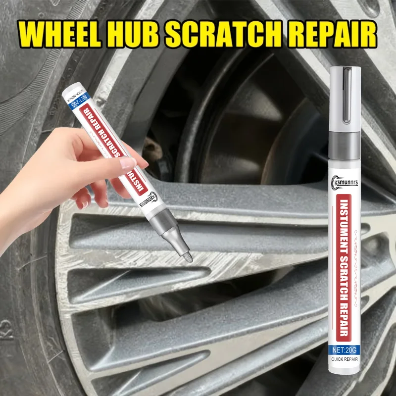 Repair Paint Pen Metal Touch Up for Wheel Rim Door Handle and Car Chrome Scratch Restoration