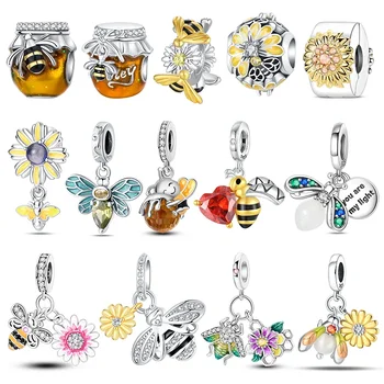 Sterling Silver Insect Sunflower Charm 1