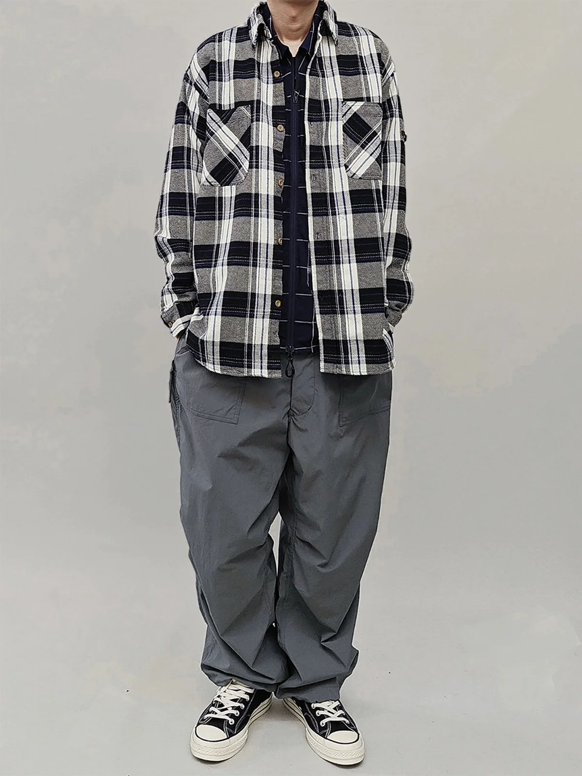 

NHOOLYWOOD Nylon Qui Dry Outdoor Hiking Cam Workwear Paratrooper Pants Men's Loose Fit Youthful Energy Sle All Seasons