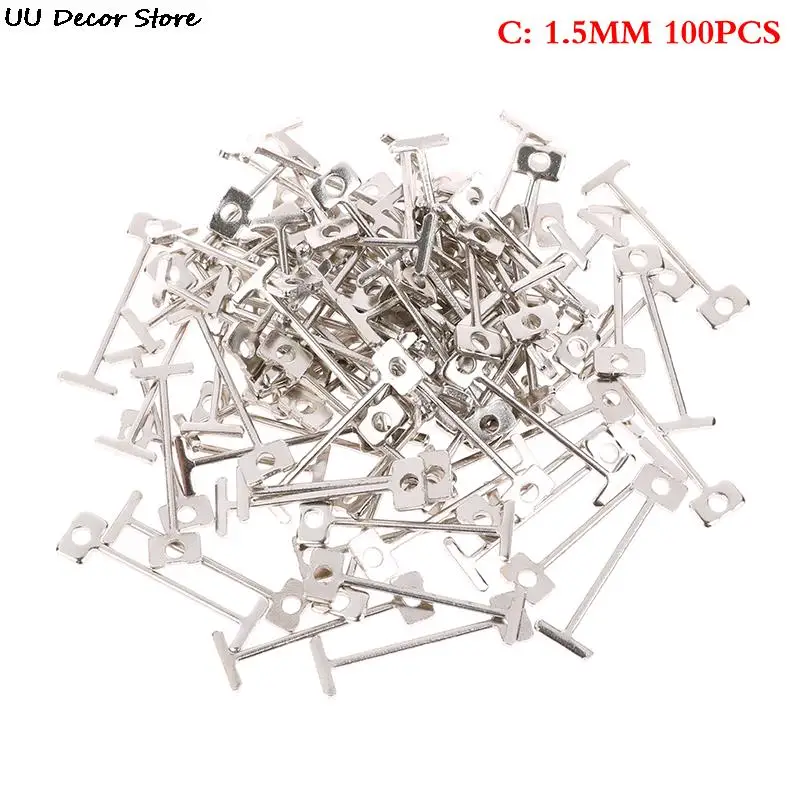 100pcs 0.9/1.2/1.5mm il sistema di livellamento delle piastrelle del campione può sostituire lo strumento di costruzione dello strumento di livellamento del dispositivo di livellamento delle piastrelle dell'ago in acciaio