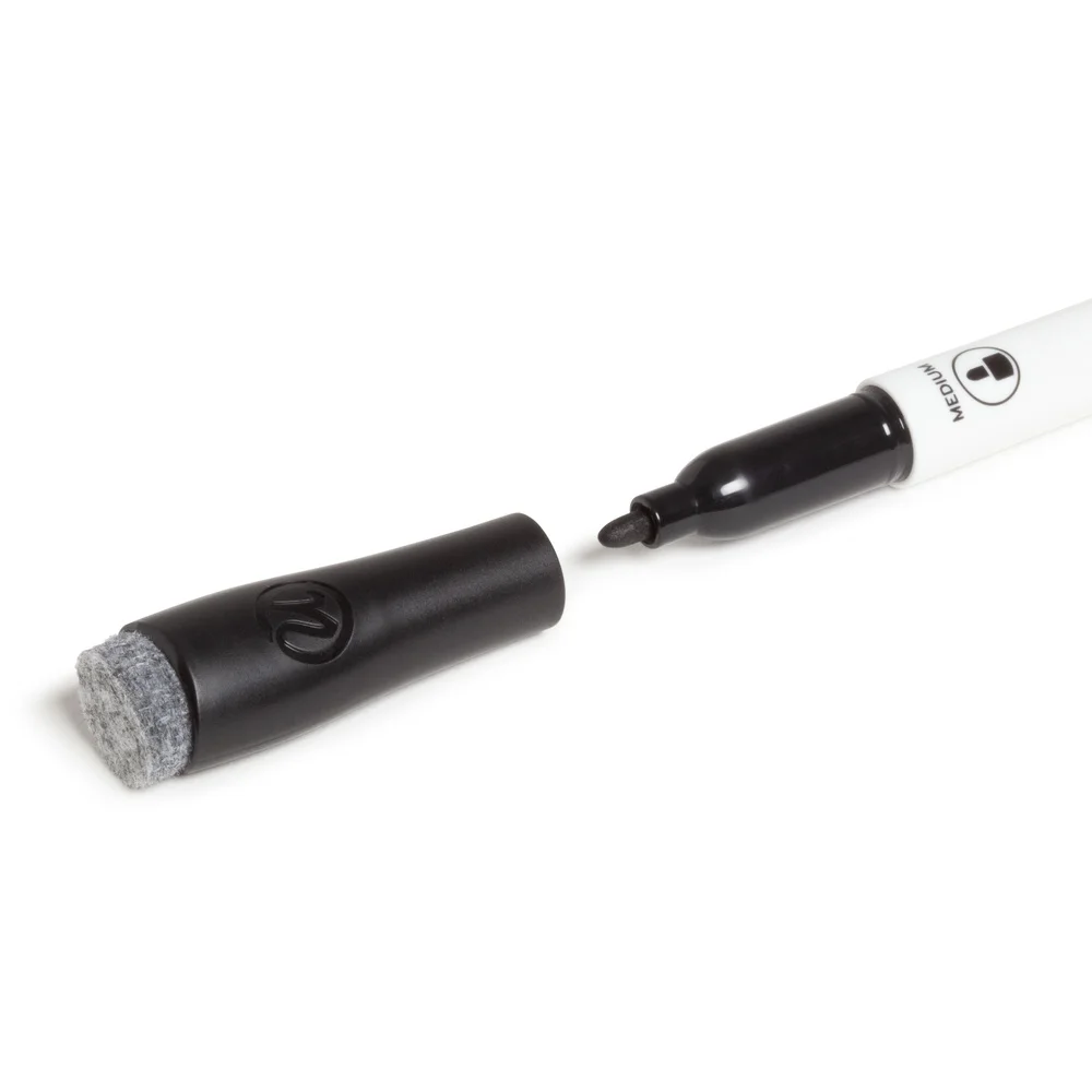 Dry Erase Markers Medium Bullet Tip 10 Count Multi Color Non-Toxic Low Odor Ink Felt Eraser Perfect Home Office Classroom