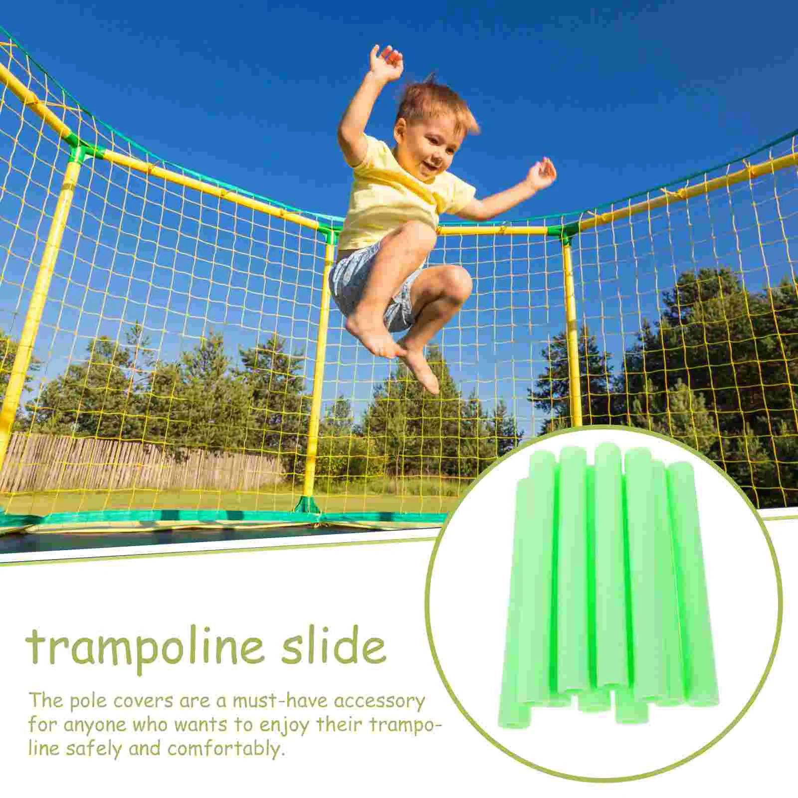 10 pièces composant Trampoline éponge Tube enfant pour enfants toboggan Pe mousse couvre pièces de rechange