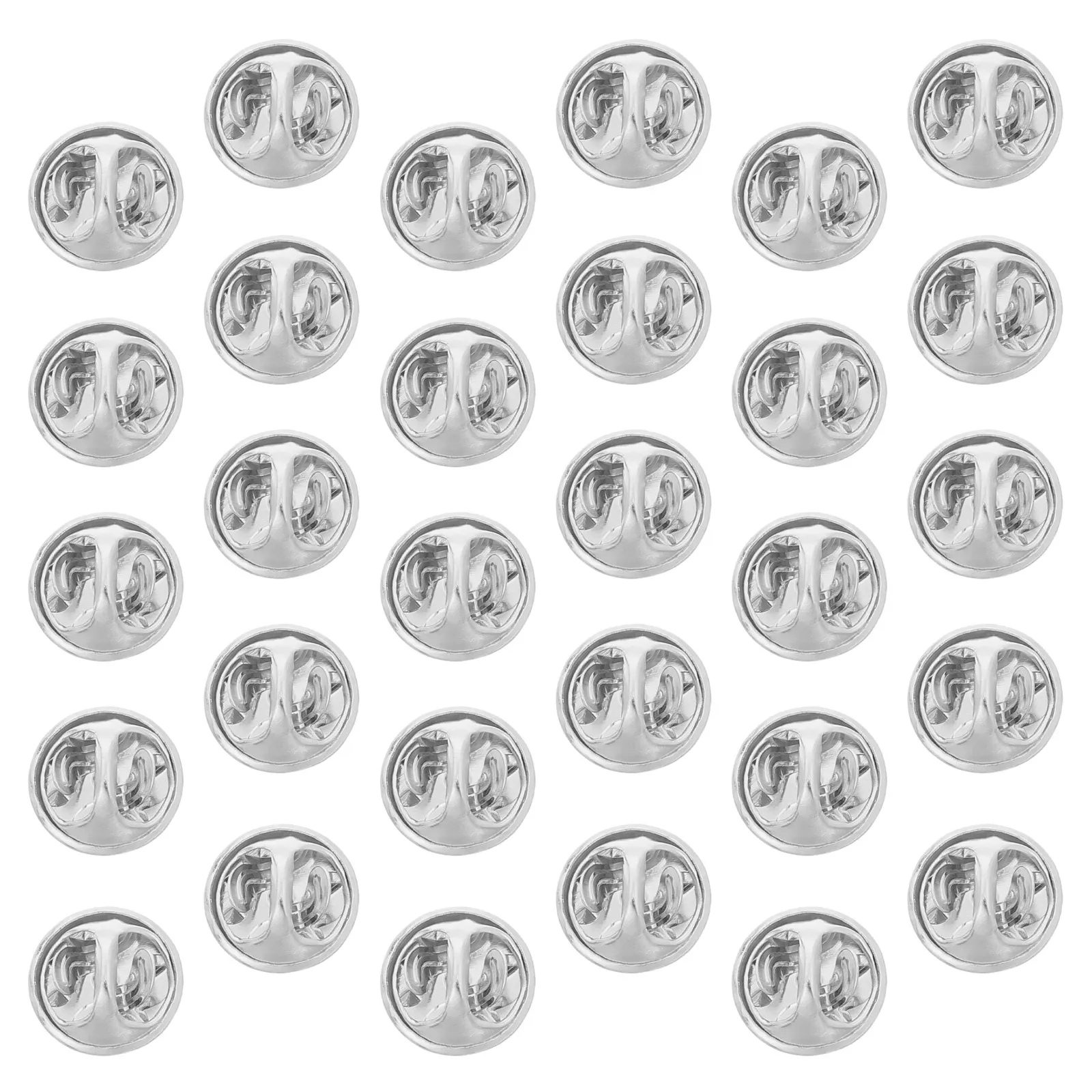 

50Pcs Heavy Duty Metal Butterfly Clutch Backs for Lapel Pins Tie Tacks Badge Jewelry Citation Service Bars Insignia Clutch Pin