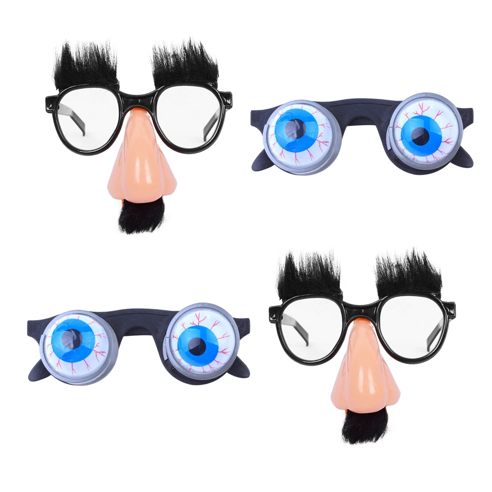 

4 Pcs Glasses Nose Adult Spring Halloween Decor Eyewear Aldult Man