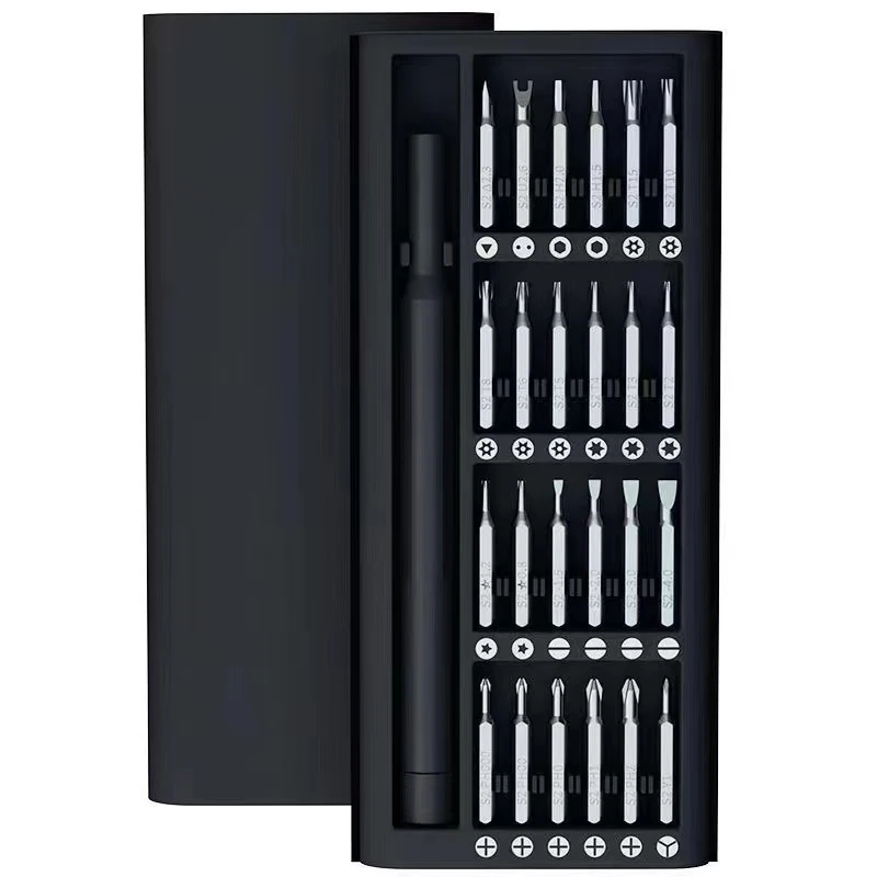 Magnetic Screwdriver Set 25 in 1 With 24 Piece Kit Bits Precision Electronics Computer Phone Glasses DIY Multi Maintenance Tool