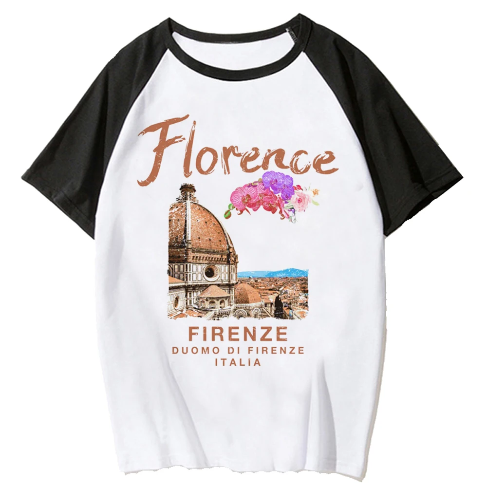 Italian Tee women funny summer top female comic Japanese manga clothes