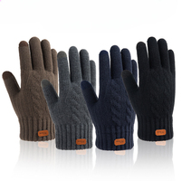 Xiaomi Touch Screen Knitted Gloves Fall and Winter Men's Outdoor Sports Riding Driving Padded Thickened Student Cold Warm Gloves