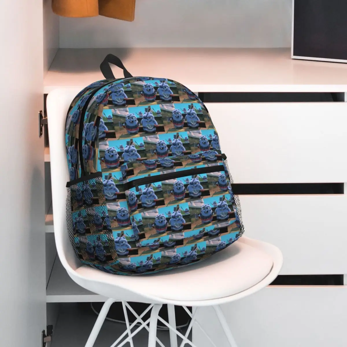 

Cartoon Grizzy And Les Lemmings Student Backpack School Bag Hiking Travel Daypack for Boys Girls Fashion Bookbag Shoulder Bags