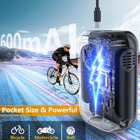Bicycle Pump, New Style Ultra Small 150 PSI Bike Air Pump, With Digital LCD Pressure Gauge, Type-C Rechargeable Battery for Bike